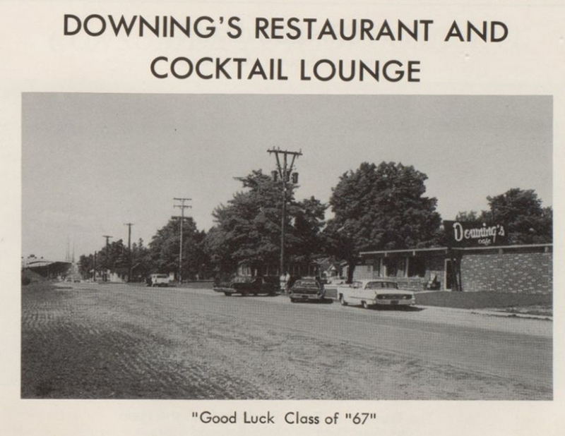 Audies Restaurant (Downings Restaurant) - 1967 Mackinaw City Yearbook Ad